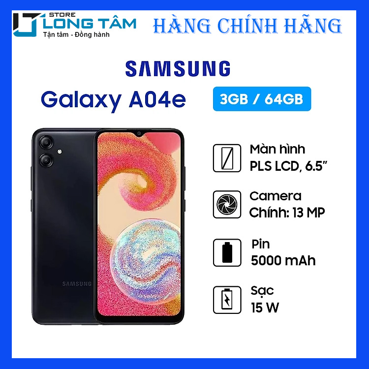 Hình ảnh Samsung Galaxy A04e 3G/32G - Hàng Chính Hãng - Đã kích hoạt bảo hành điện tử