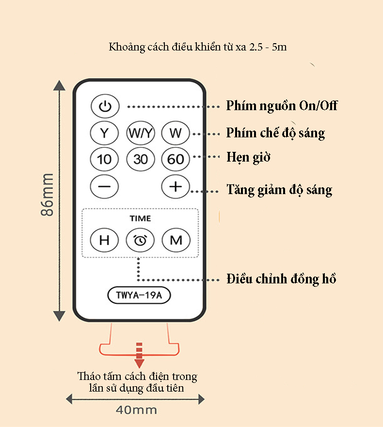 Đèn ngủ phi hành gia có đồng hồ xem giờ điều chỉnh độ sáng vô cấp tích hợp pin dung lượng 400mA, điều chỉnh xoay 350 độ