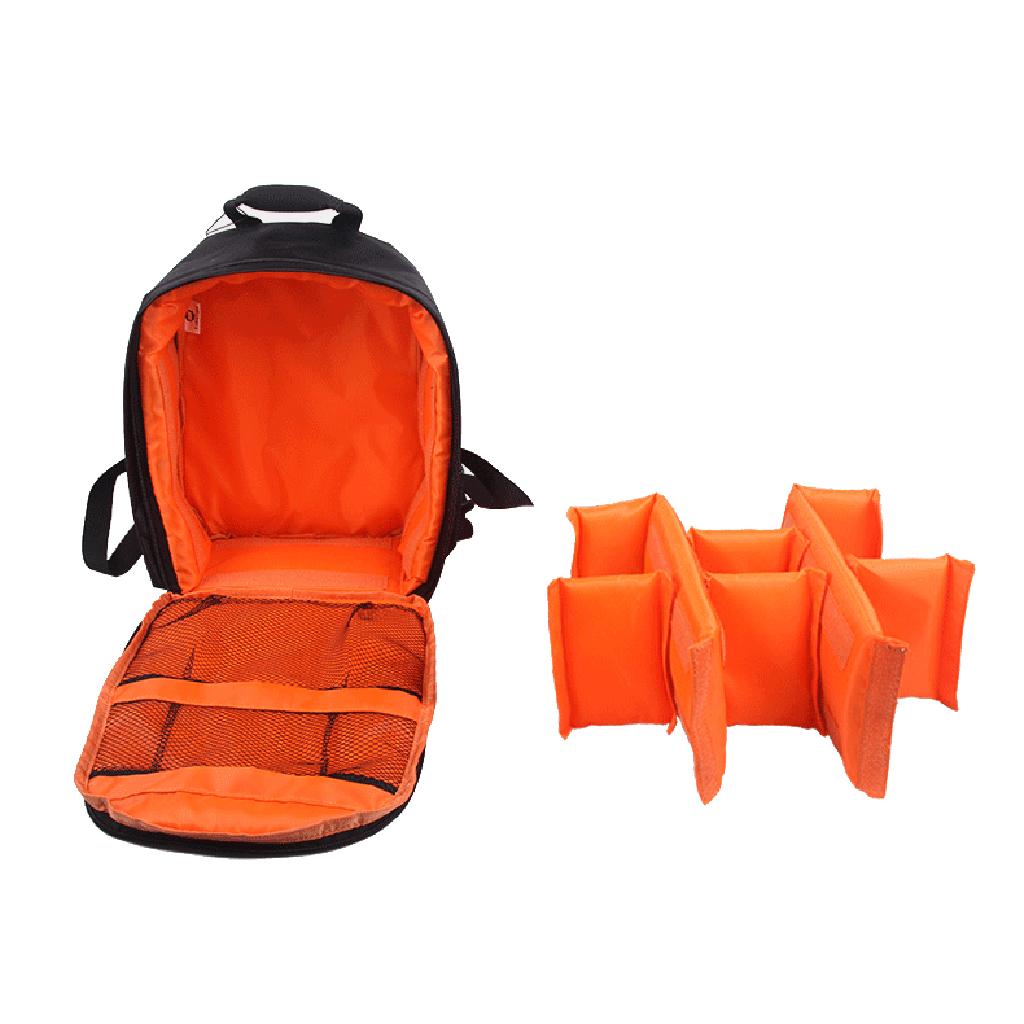 Multifunctional Camera Backpack Bag Orange for Sony Canon Nikon DSLR SLR