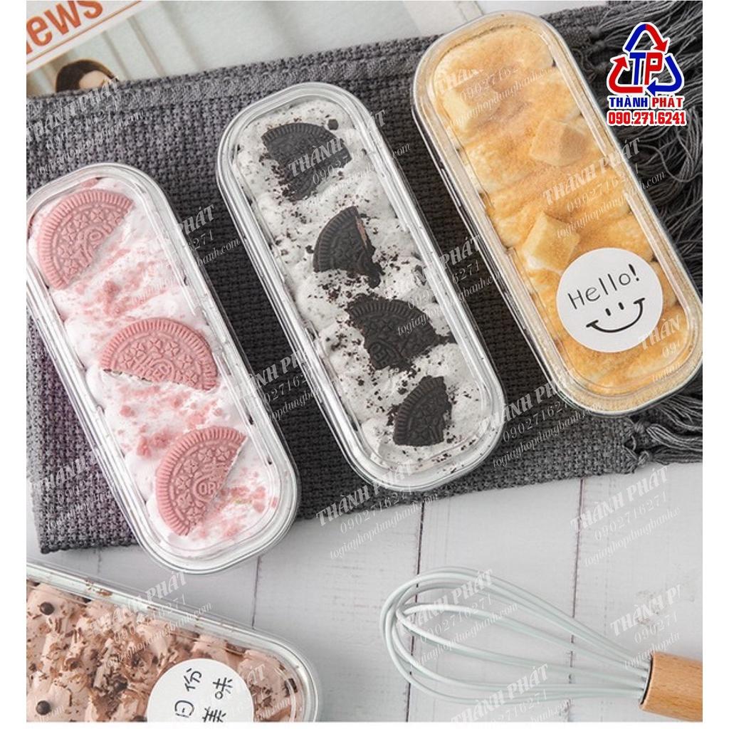 100 hộp thiếc chữ nhật nhiều màu - đế bạc đựng bánh oreo cheesecake, tiramisu, mouus - nướng trực tiếp bánh pizza