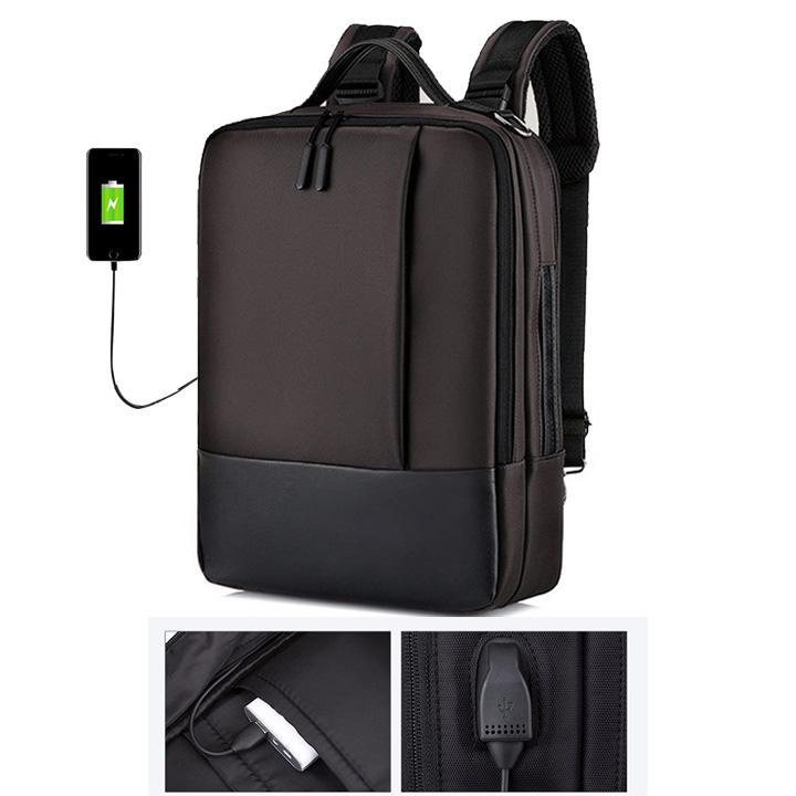 Balo có sạt USB chống sốc laptop 15 ICNH 3 chức đa năng Shalla 4.0