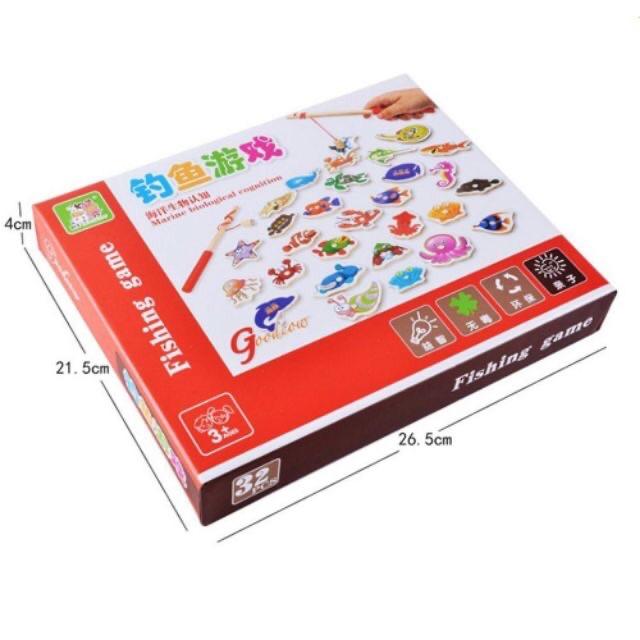 Bộ Đồ Chơi Câu Cá Bằng Gỗ