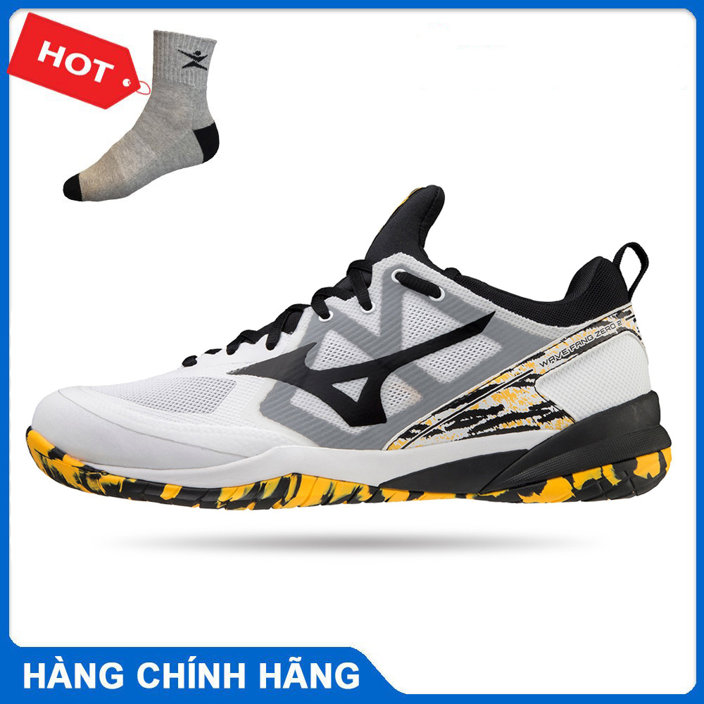 Giày cầu lông Mizuno WAVE FANG ZERO 2 chính hãng mẫu mới -tặng tất thể thao bendu