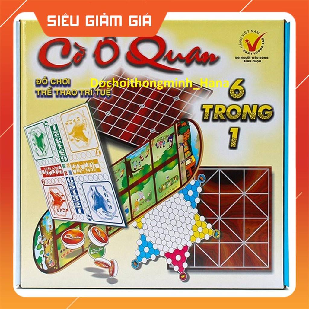 Bộ Cờ Ô Ăn Quan 6 Trong 1 6 Trong 1- HCM Ô ăn quan, vây, caro, cá ngựa, nhảy, gánh, Cả nhà cùng vui