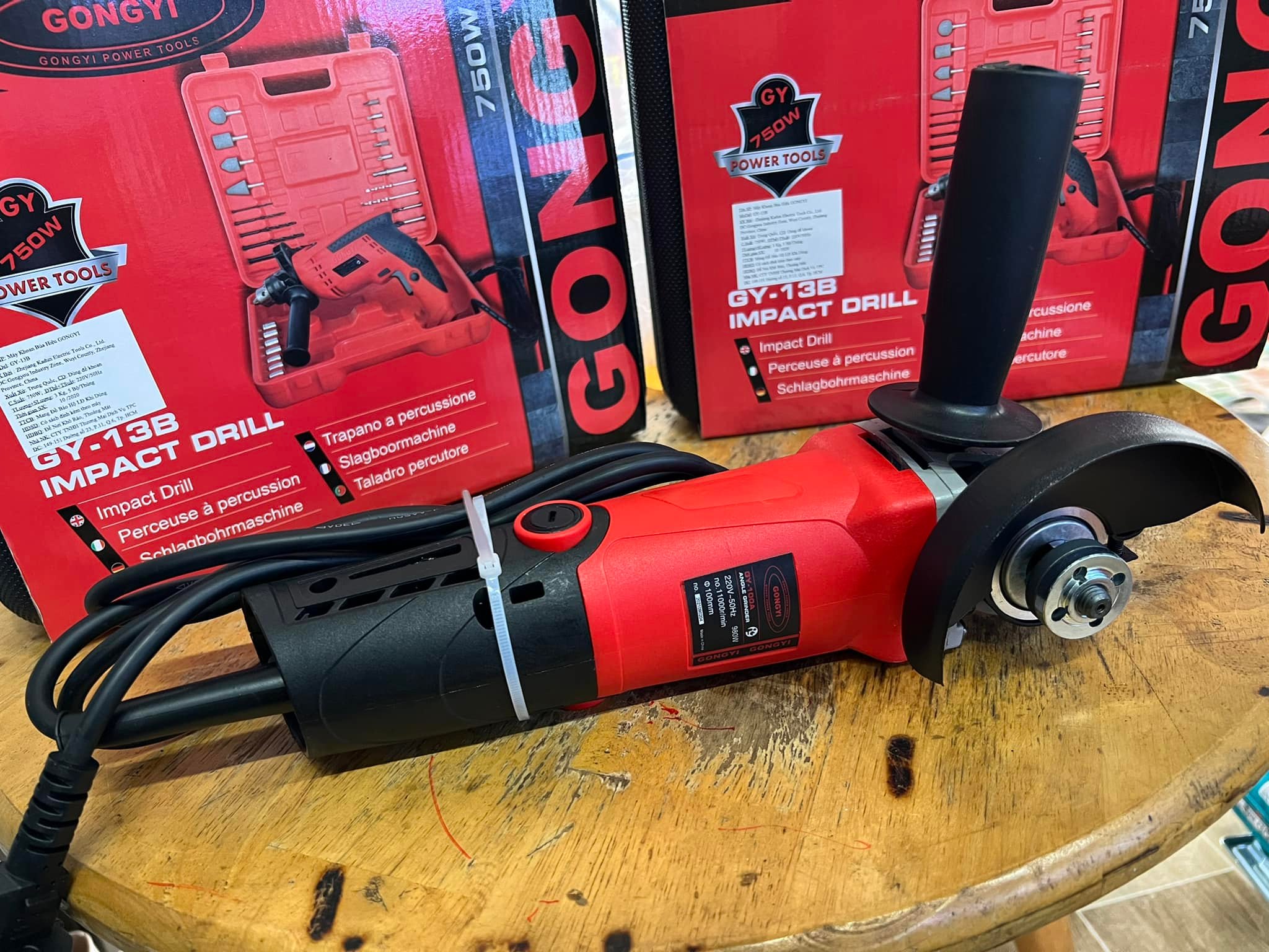 MÁY MÀI GÓC 100MM 980W GONGYI GY-100A- HÀNG CHÍNH HÃNG