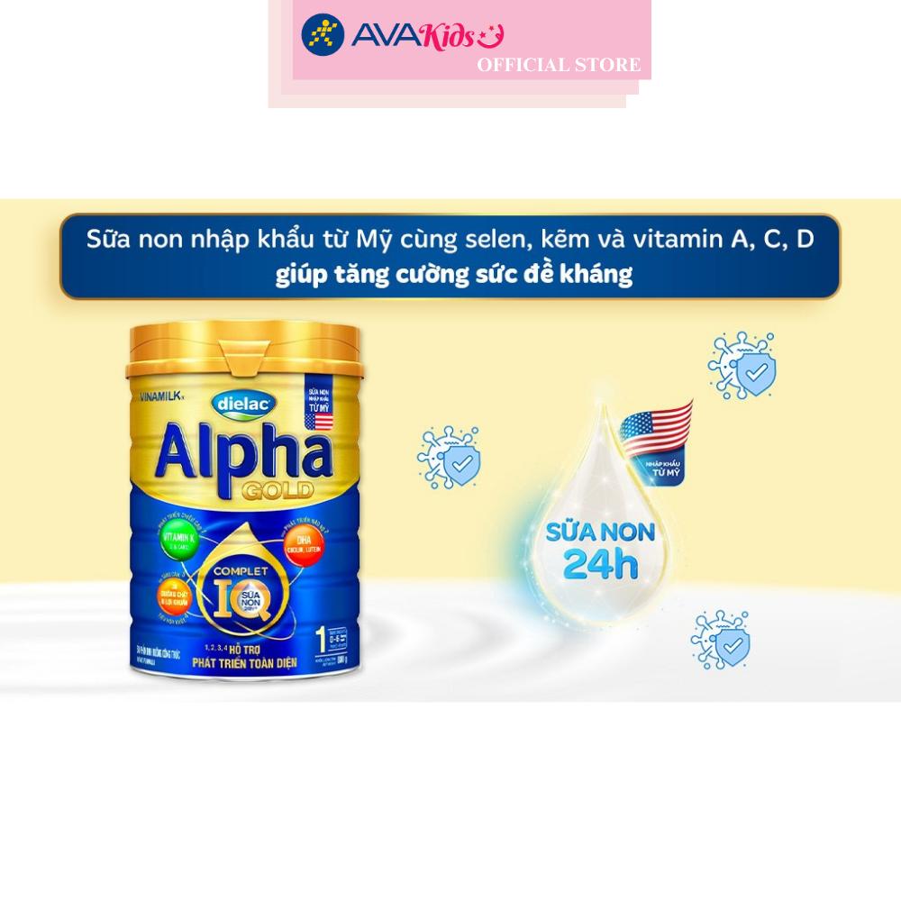 Sữa bột Dielac Alpha Gold IQ số 1 (sữa non) 800g (0 - 6 tháng) - Hàng chính hãng