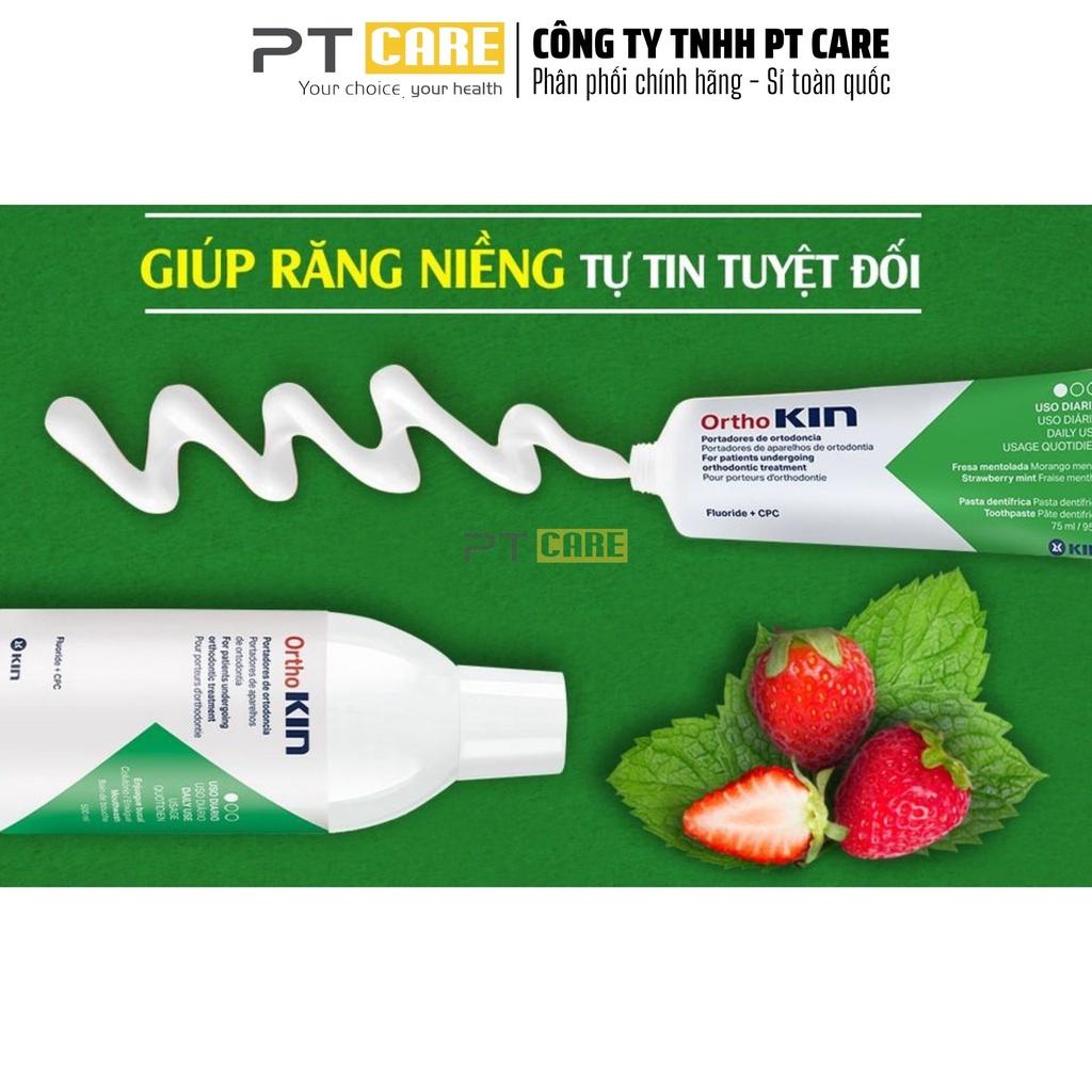 Nước Súc Miệng Dành Cho Răng Niềng Chỉnh Nha Ortho Kin 500ml Ngừa Sâu Răng Thơm Miệng