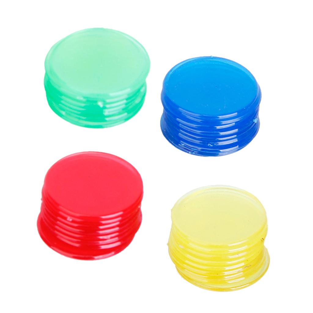 100 Cái/gói Pro Bá Tước Lô Tô Chip Đánh Dấu Cho Bingo Game 2 Cm 4 Màu