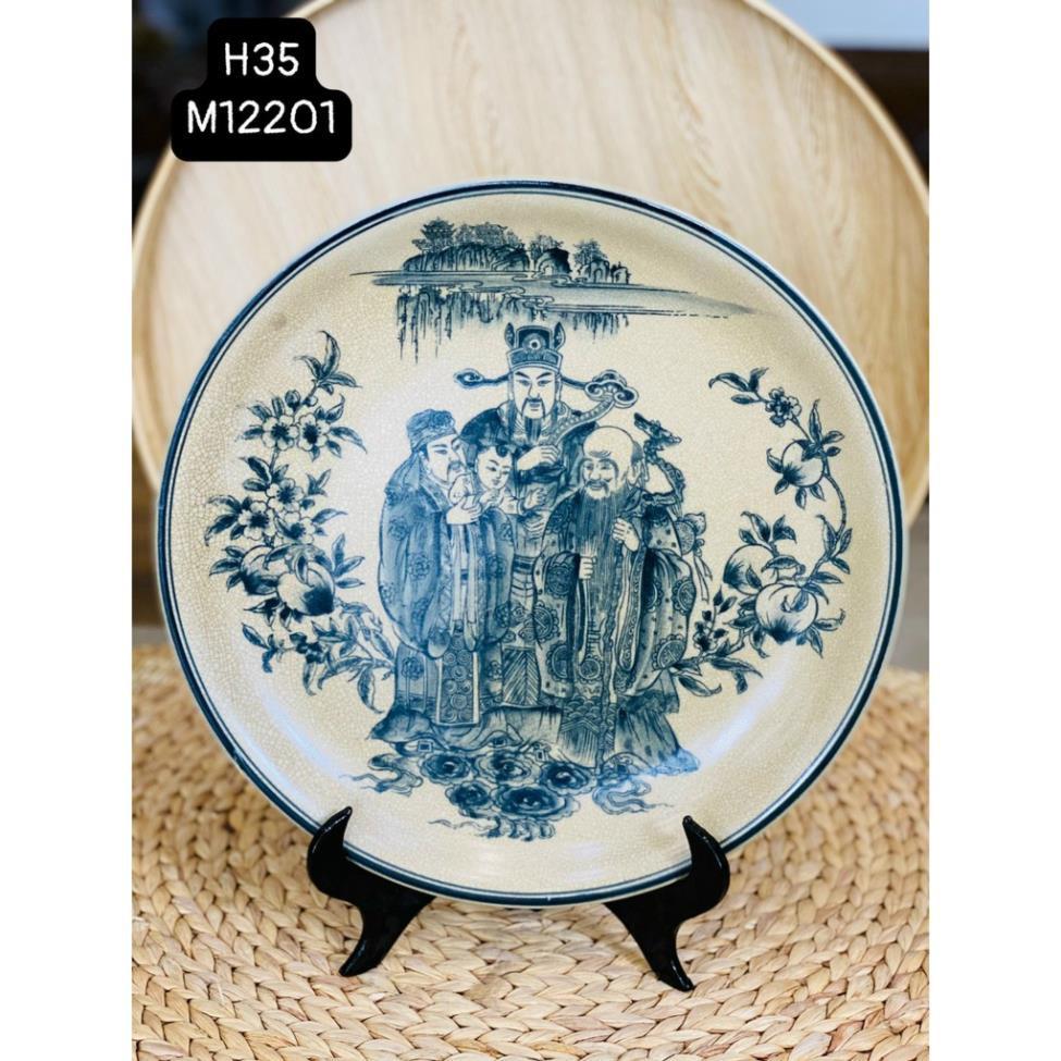 Đĩa cảnh trưng bày men rạn