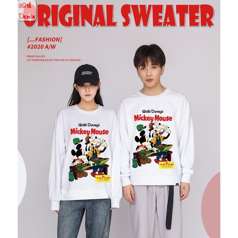 Áo nỉ MICKEY CUTE phong cách Hàn Quốc sweater unisex Form rộng Free Size