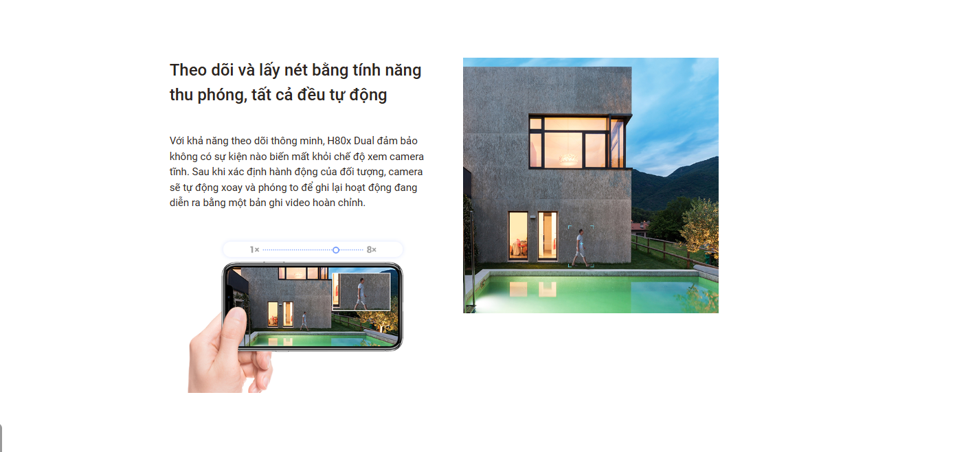 Camera WiFi quay quét EZVIZ H80x Dual 4K 8MP - hàng chính hãng