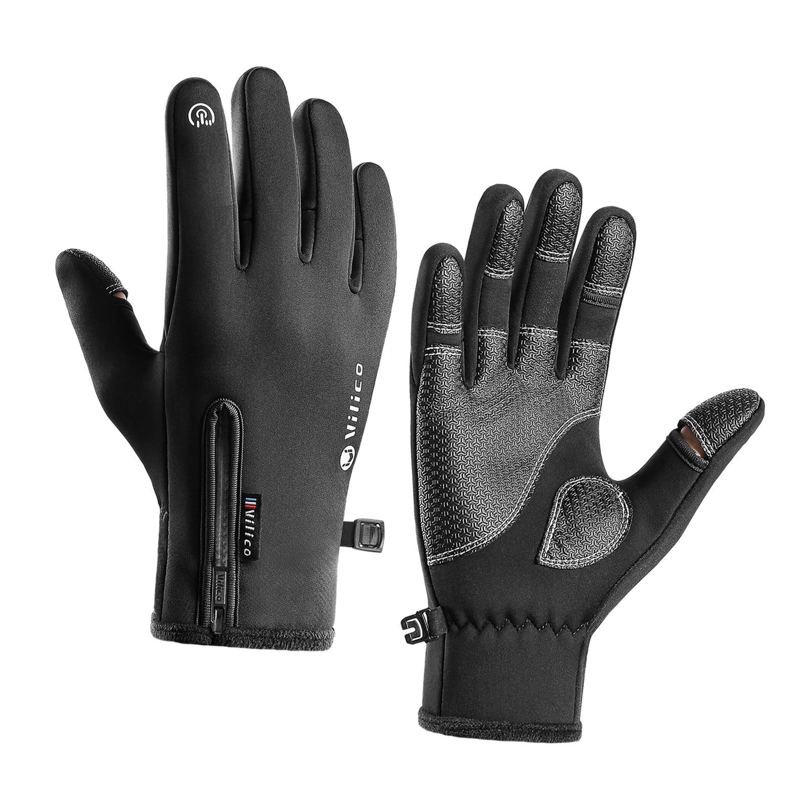 Thermal Gloves Riding Gloves Touch Screen Portable Winter Warm Gloves Winter Gloves for Running Men Camping Driving Commuting