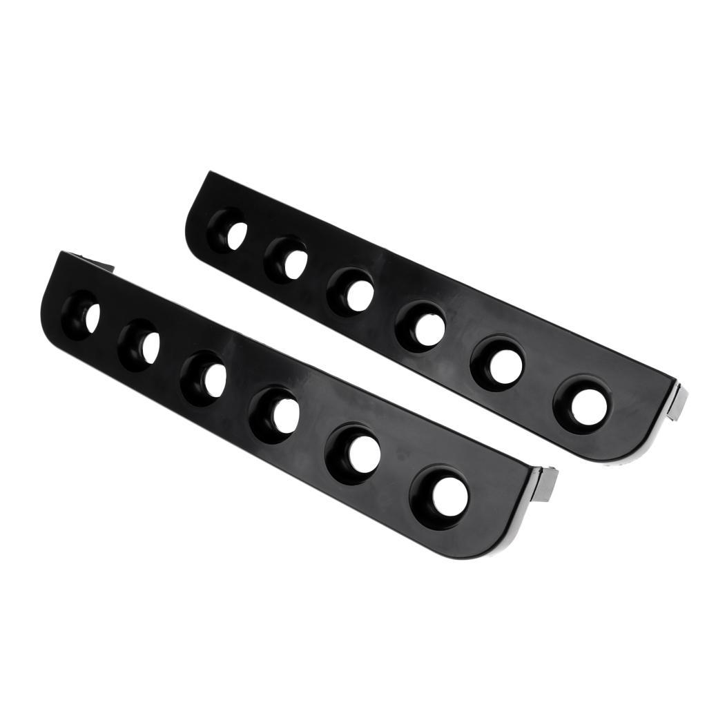 Black Standard 6 Pool Cue Wall Rack for Pool Snooker Billiard Sticks Rods