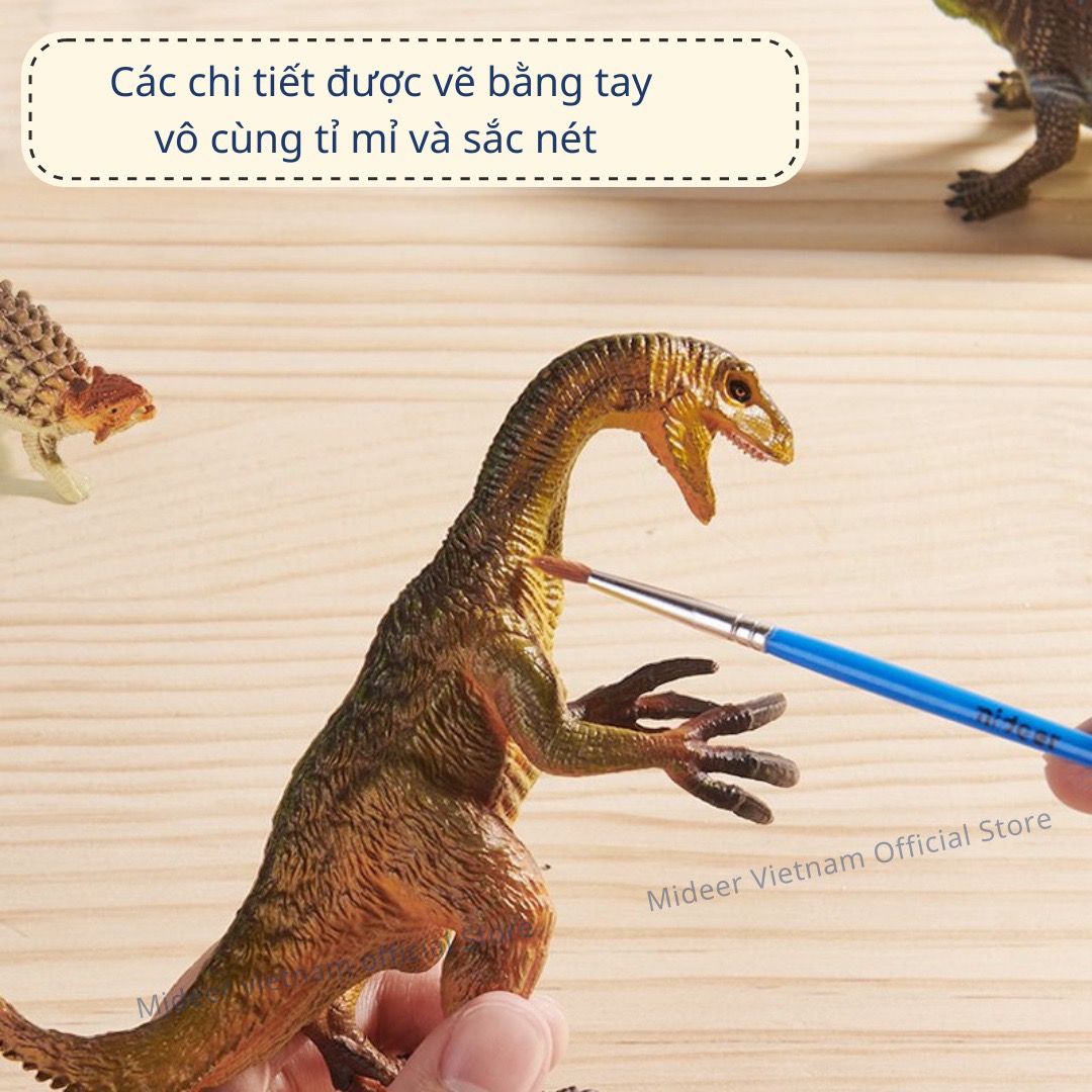 Mô hình khủng long mini cao su mềm 24 con Mideer Dinosaur Toys Set, jurassic world  T-rex spinosaurus