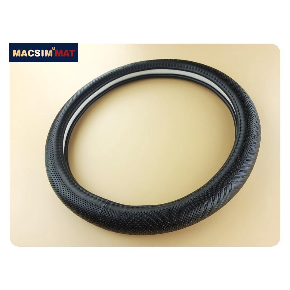 Bọc vô lăng cao cấp Macsim mã L616 mới chất liệu da thật - Khâu tay 100% size M màu đen, mầu be, mầu nâu