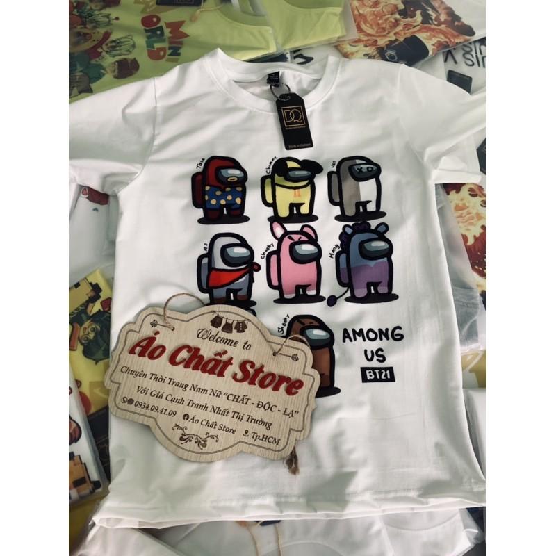 ÁO THUN AMONG US BT21 SIÊU ĐẸP | ÁO BT21 AMONG US VẢI ĐẸP AU14