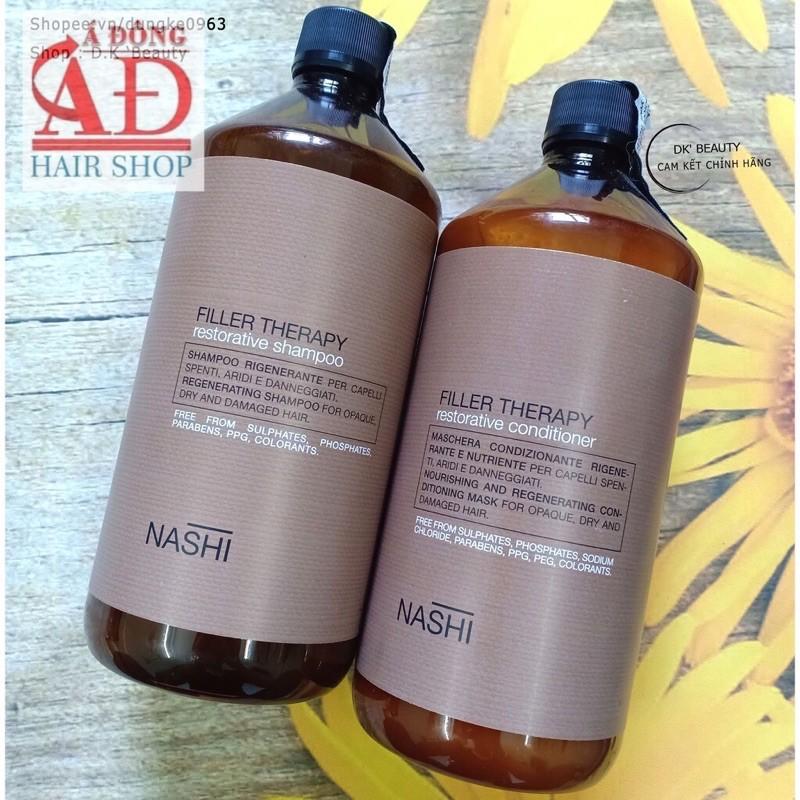 BỘ DẦU GỘI XÃ SIÊU PHỤC HỒI NASHI FILLER THERAPY CHĂM SÓC TẠI NHÀ 1000MLX2