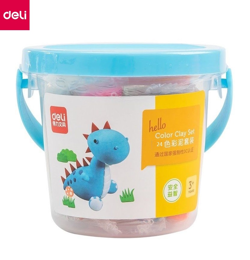 Đất nặn 24 màu + 7 khuân - Deli 7031