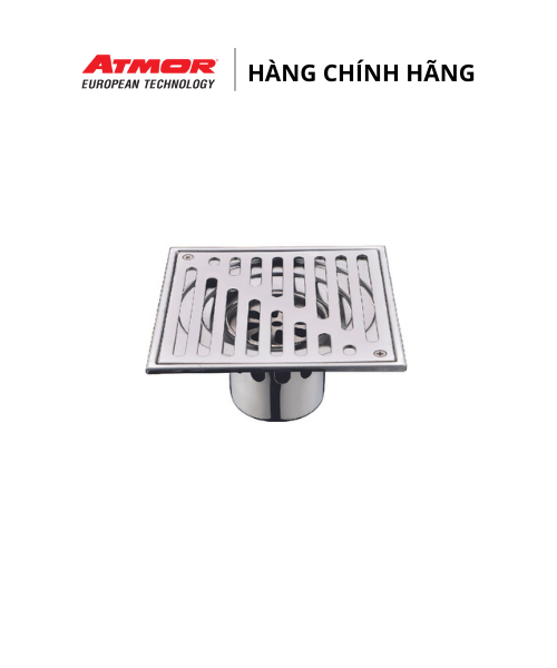 Phễu Thoát Sàn Nhà Tắm Inox Cao Cấp Chống Hôi ATMOR – HA01 (HÀNG CHÍNH HÃNG)