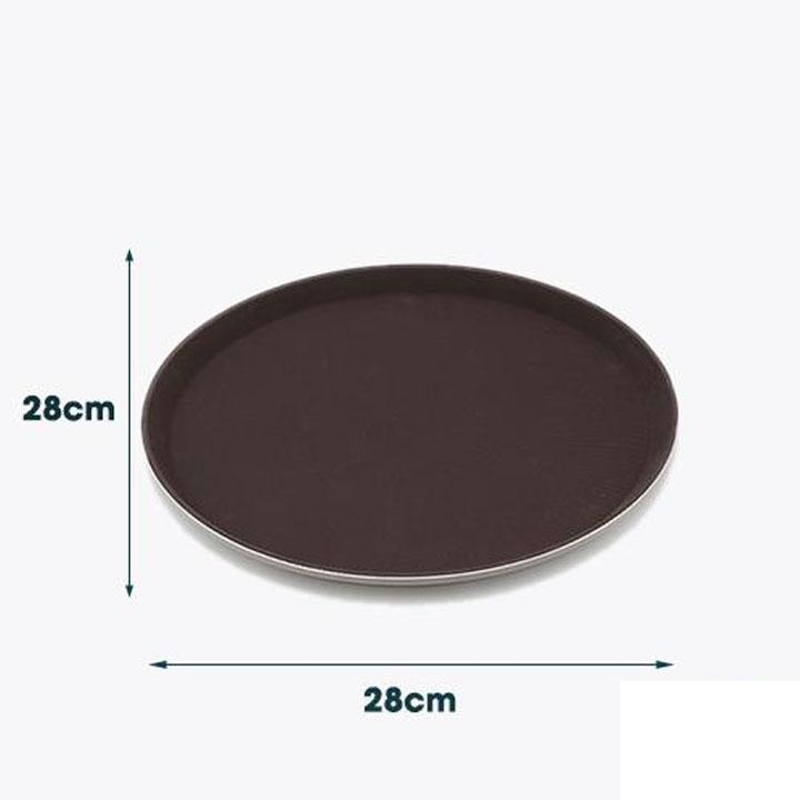 Khay Phục Vụ tròn chống Trơn đường kính 28cm 35cm 40cm - Khay bê đồ chống trượt