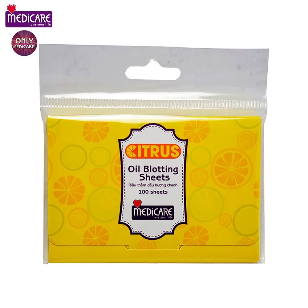 0105377 Giấy thấm dầu MEDiCARE Citrus 100 tờ