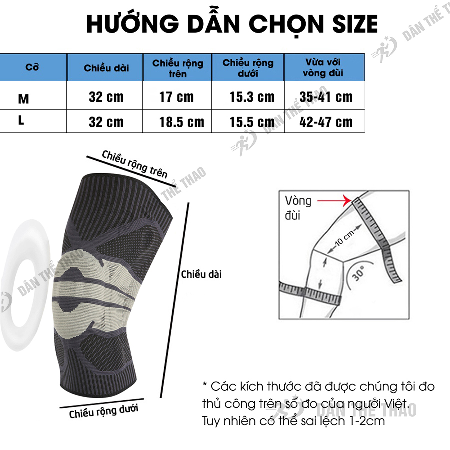 Bảo vệ đầu gối, khớp gối đệm silicon và lò xo trợ lực hỗ trợ vận động - Đai bảo vệ gối thể thao