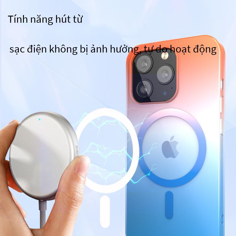 Đảm bảo chất lượng Vỏ điện thoại di động gradient từ tính magsafe phù hợp với iPhone14 Vỏ điện thoại di động Apple từ tính gradient 2 trong 1