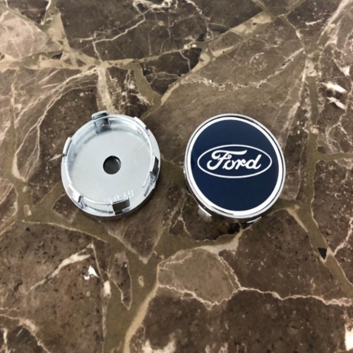 Logo chụp mâm bánh xe ô tô Ford đường kính 60mm Nhựa ABS