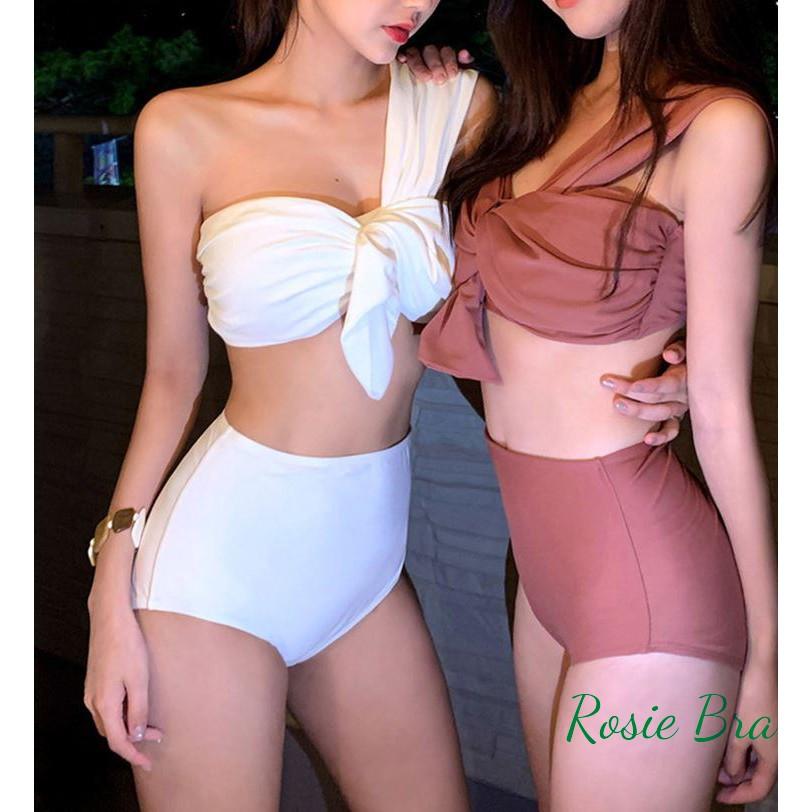 Bikini Dây Chéo Eo Cao Phong Cách Hàn Quốc W370