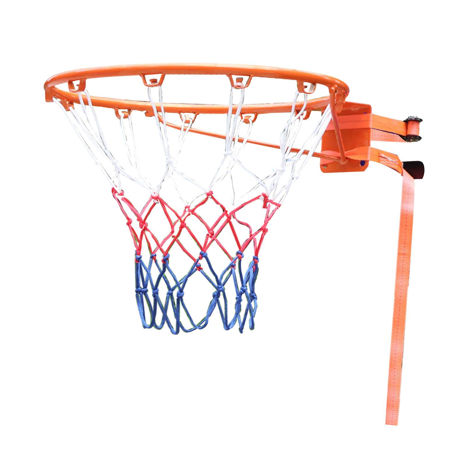 Basketball Hoop Set, Basketball Rim Goal, Wall Mounted Basketball Hoop for Indoor Outdoor Basketball Games