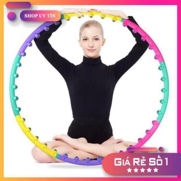 Vòng Lắc Eo  Massage Hula Hoop Cao Cấp, Vong Lắc Tháo Rời Tiện Lợi