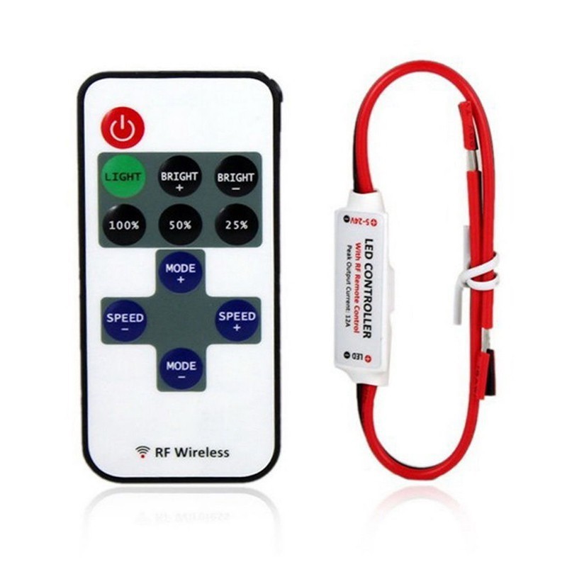 BỘ DIMMER ĐIỀU KHIỂN ĐÈN LED DÂY 5-24V CÓ REMOTE