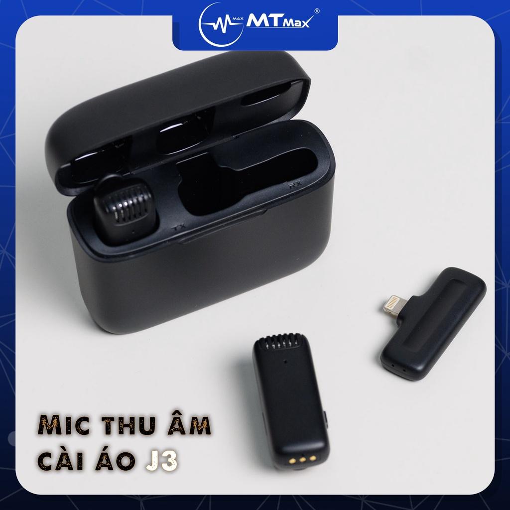 Mic không dây MTMAX J13 dành cho điện thoại gọn kết nối nhanh pin khỏe. thu sóng rõ ràng và âm thanh chất lượng cao