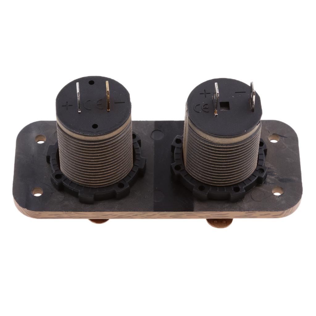 Car Caravan Dual USB Phone Tablet Charger Cigarette Lighter Port