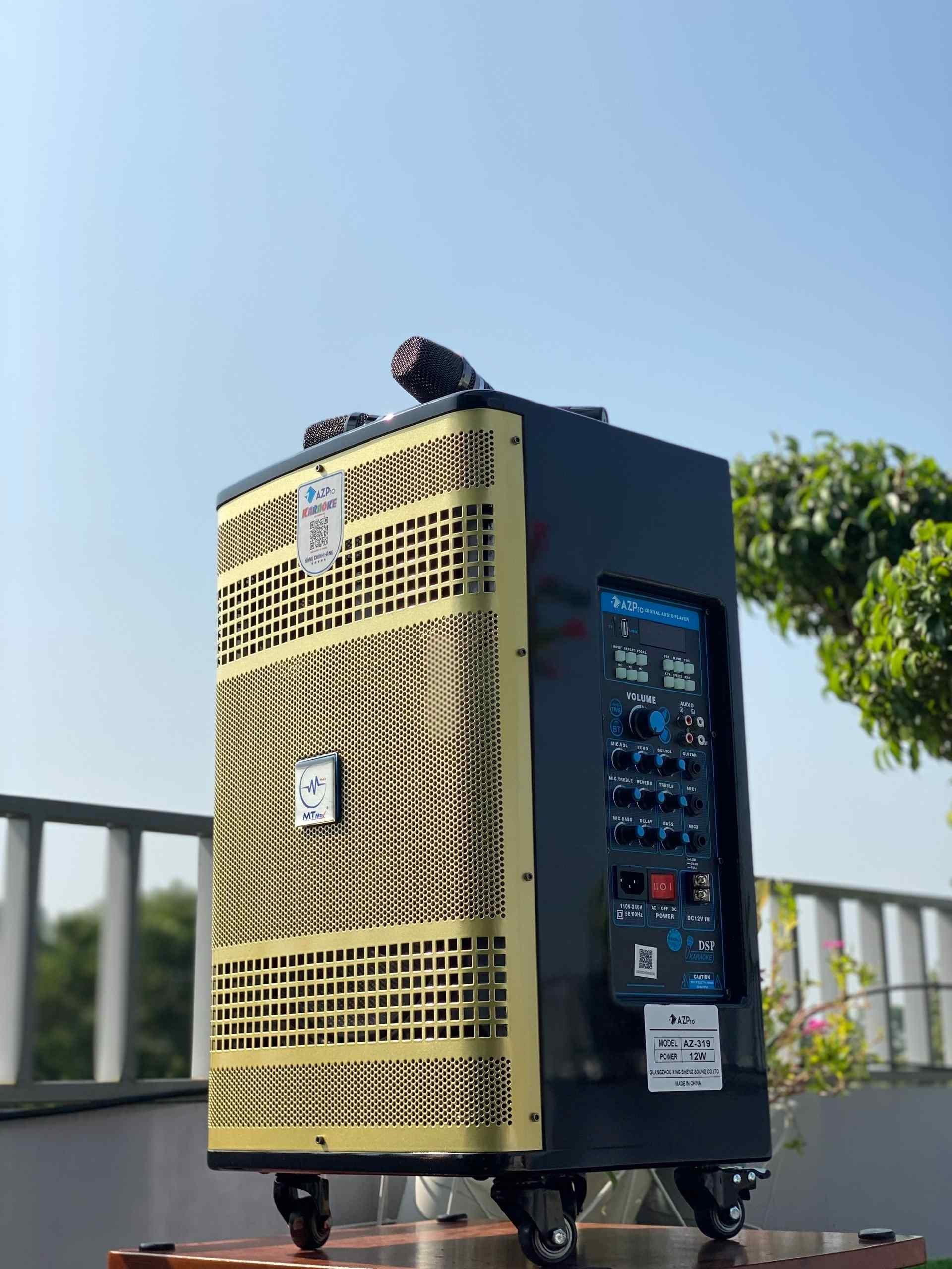 Loa Kéo Di Động Az319 - Loa Karaoke Thế Hệ Mới, Công Suất Lớn 280W, Bass Căng 3 Tấc, Âm Thanh Cực Mạnh, Sôi Động Hàng Chính Hãng
