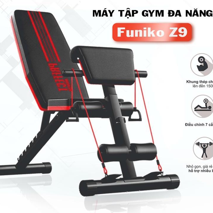 Ghế tập gym,dụng cụ tập gym tại nhà Funiko Z9 hỗ trợ giảm mỡ tăng cơ hiệu quả