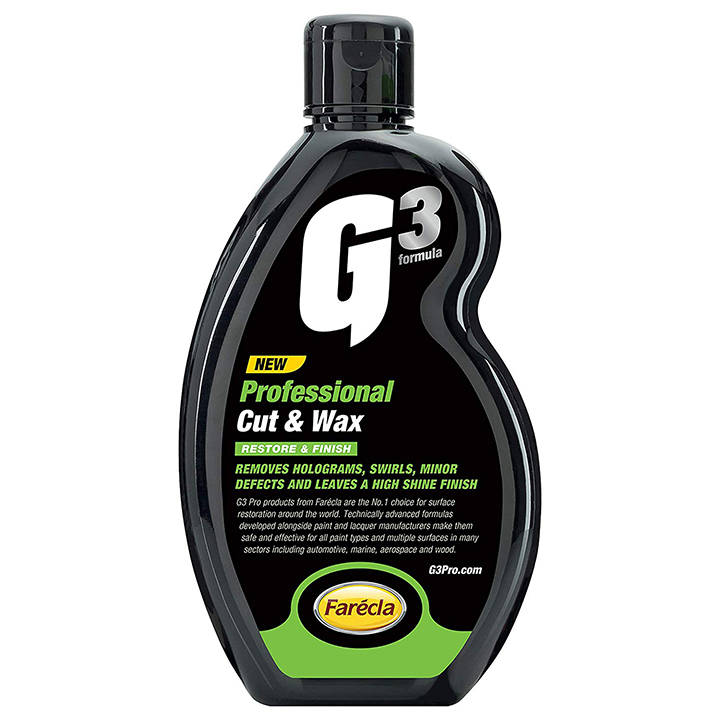 Lơ loại bỏ vết trầy và bảo vệ bề mặt sơn Farécla cao cấp G3 Pro Cut &amp; Wax 500ml