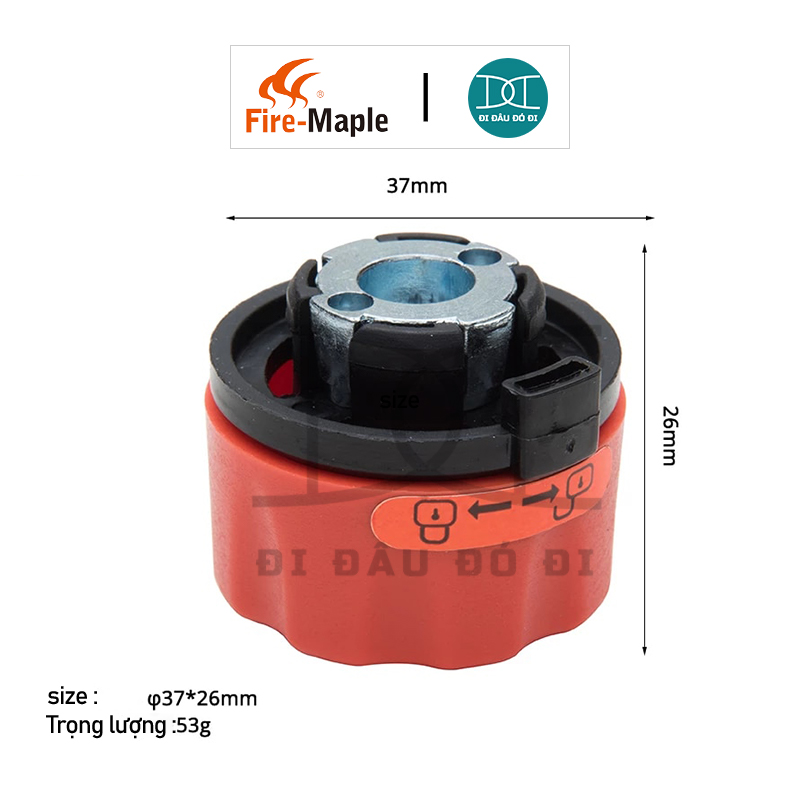 Đầu chuyển đổi bếp gas cắm trại Fire Maple FMW-Adap01