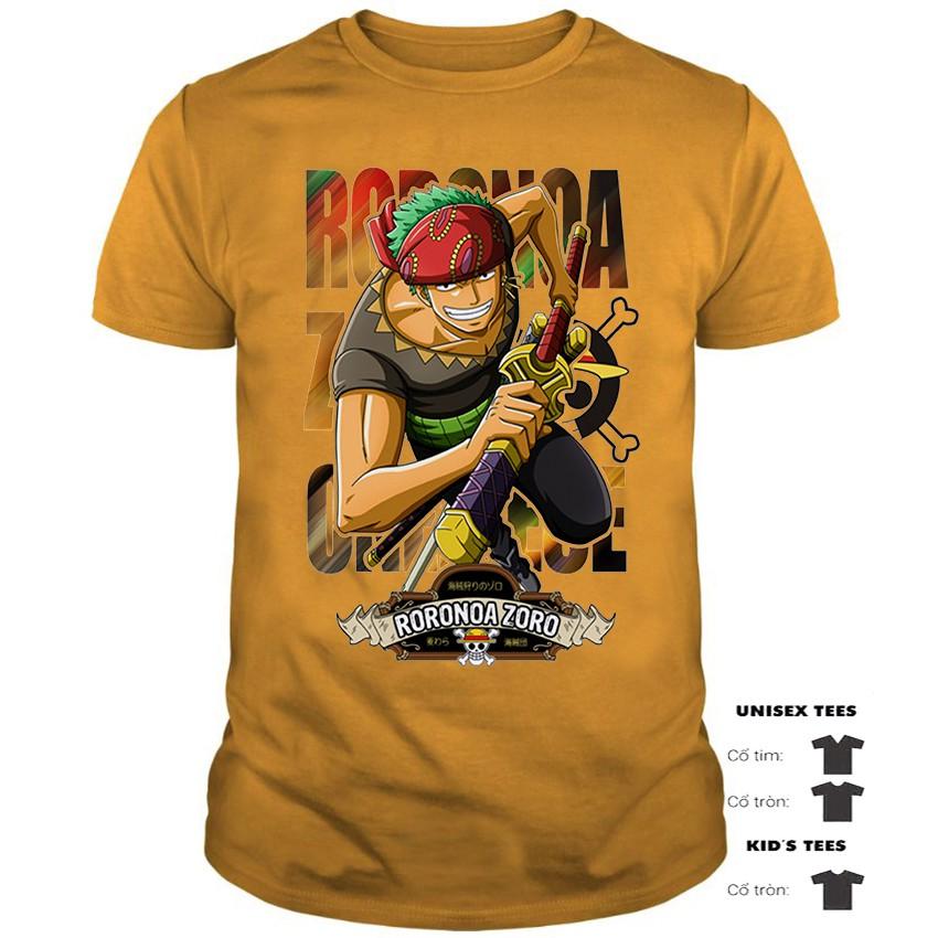 Áo Thun Roronoa Zoro One Piece Siêu Chất | Áo Thun Đảo Hải Tặc Đẹp | One Piece Tshirt