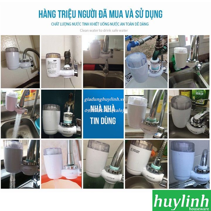 Thiết bị máy lọc nước tại vòi Joyoung JYW-T03 - Lọc nước máy - Lõi lọc 5 cấp - Hàng chính hãng