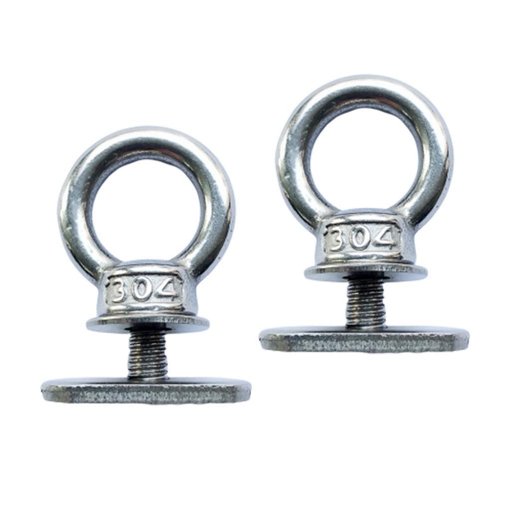 2 Pieces Mounting Screws Nuts Leash Holder Cord Eyelet Accessories