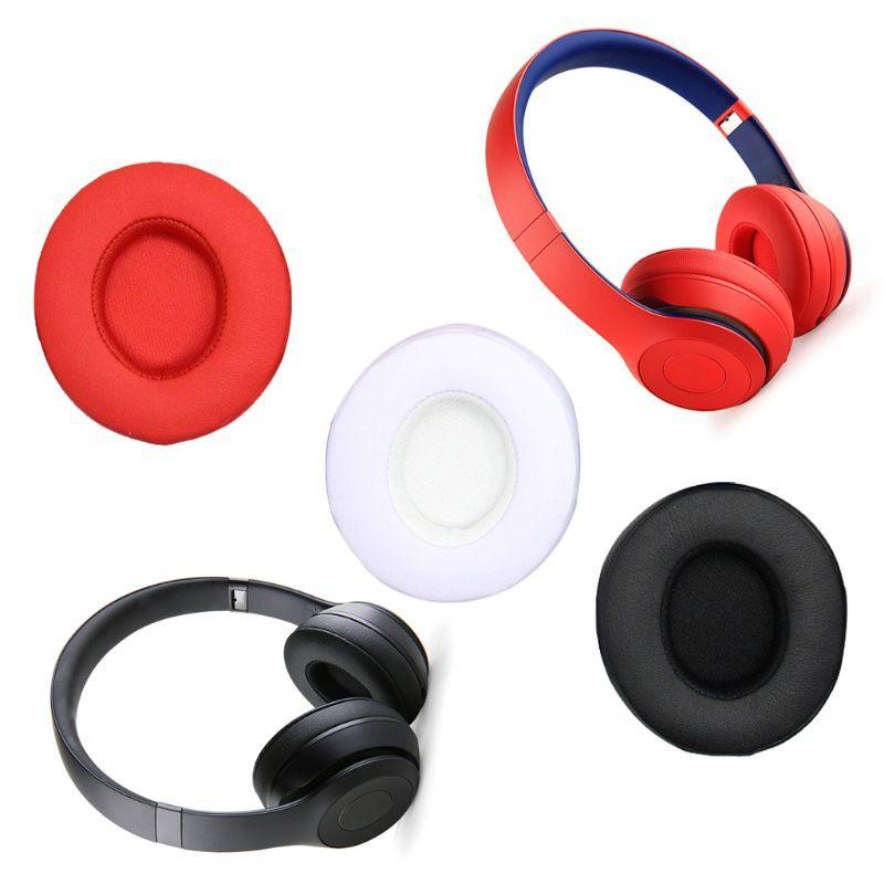 HSV 1Pair Leather Earpads Soft Sponge Ear Cushion Cover for beats Solo3.0 Headset