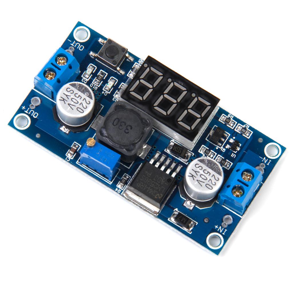 Adjustable Step-down DC-DC Power Module with Voltmeter Display