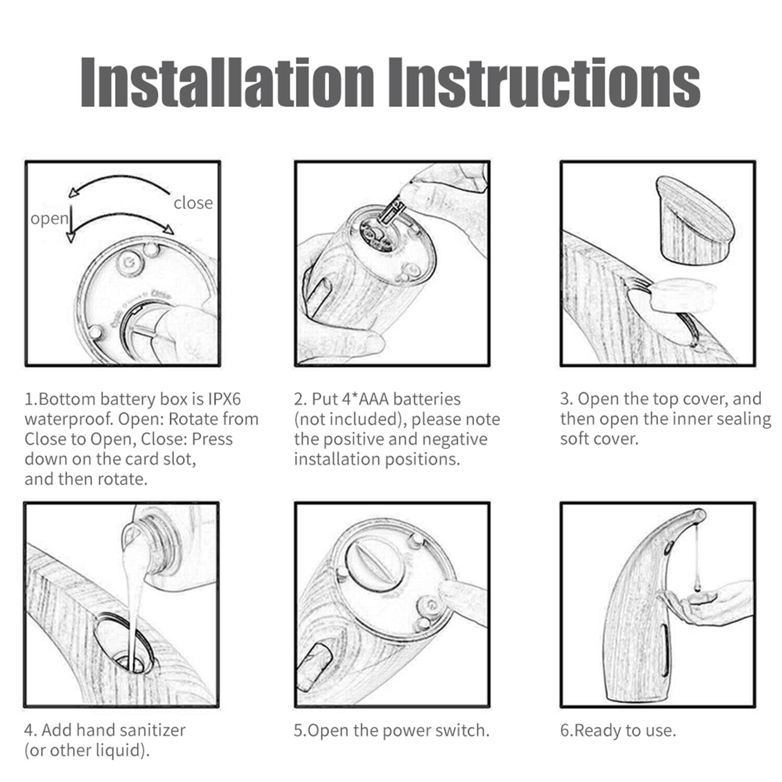 Máy Xịt Xà Phòng Cầm Tay Tự Động Không Chạm Hồng Ngoại 300Ml