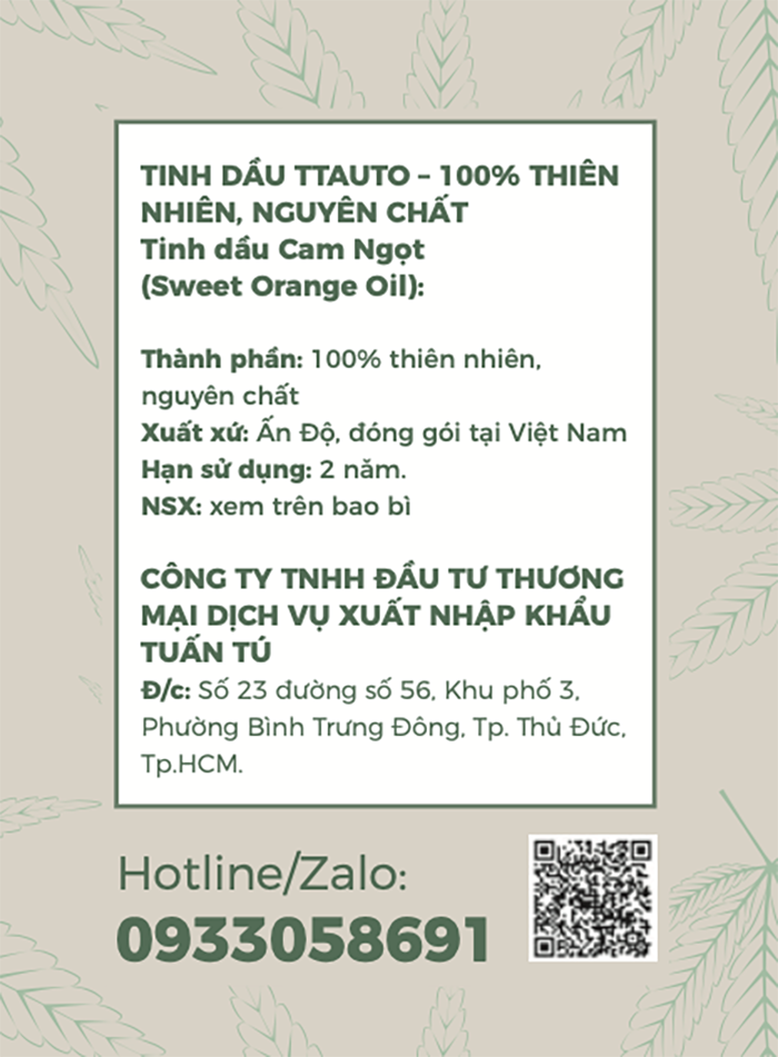 Tinh Dầu Thiên Nhiên TTAUTO Treo Xe ô tô, Treo Tủ Quần Áo, Treo Phòng Giúp Khử Mùi, Thơm Phòng, Thư Giãn Tinh Thần, Chống Say Xe Hiệu Quả - Chai 100ML