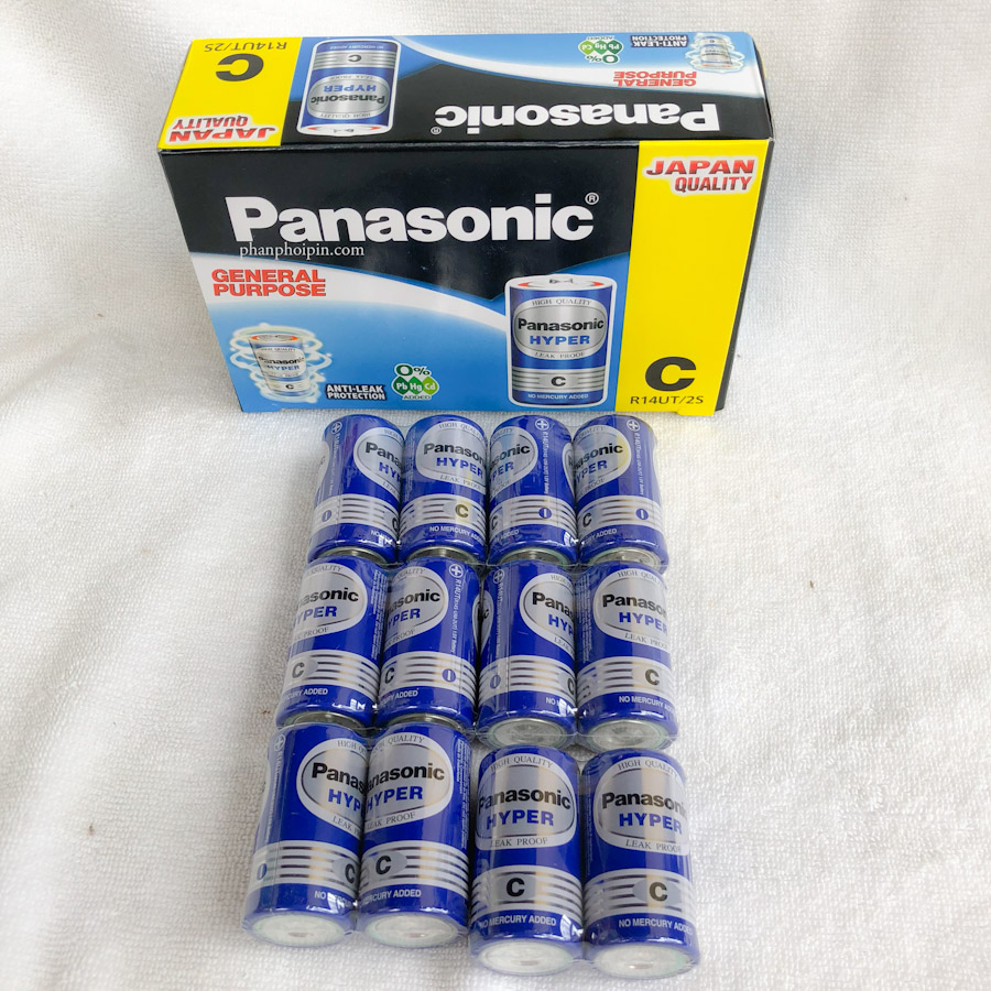 Bộ 6 vỉ pin trung Panasonic Hyper R14UT/2S (Hàng chính hãng)