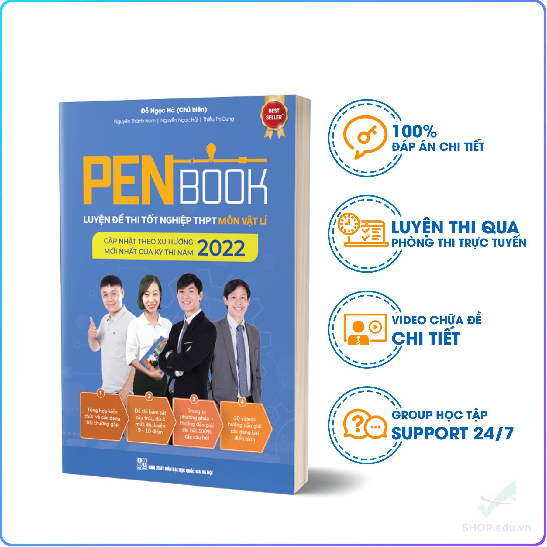 PENBOOK – Luyện đề thi tốt nghiệp THPT môn Vật lí 2023