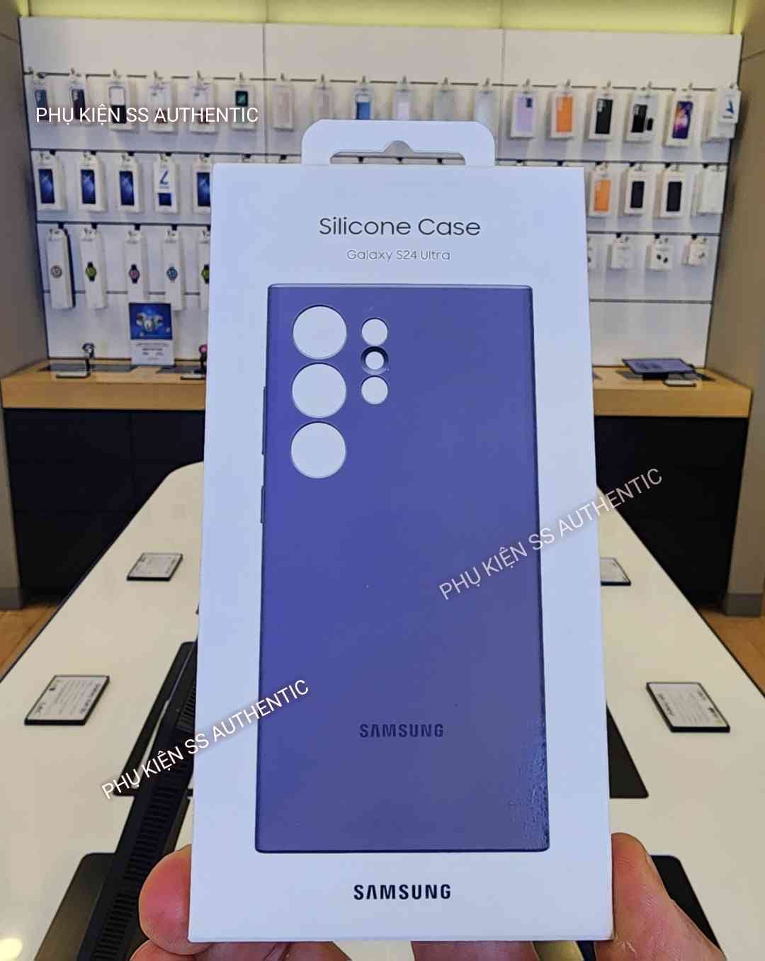 Ốp lưng Samsung  Silicone S24 Ultra - Hàng Chính Hãng