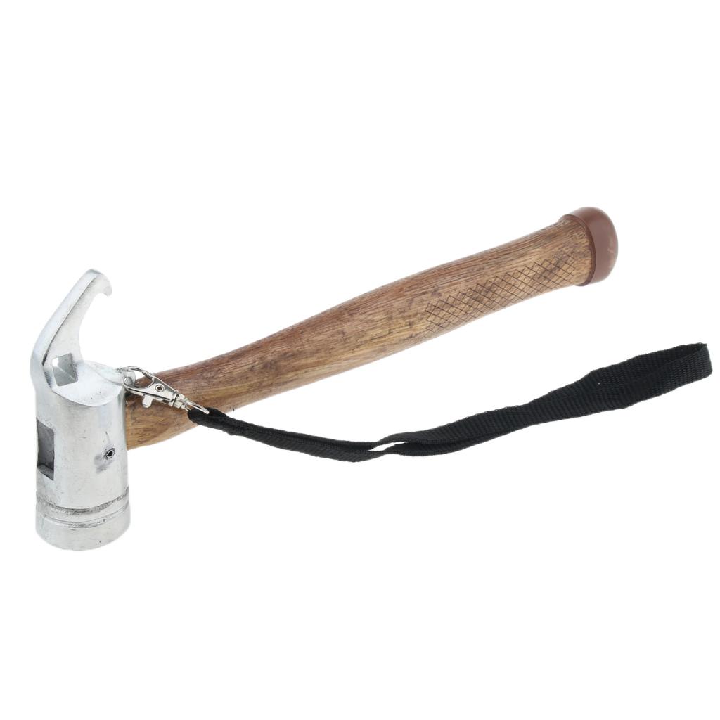 Hiking Camping Tent Mallet Hammer Peg Stake Puller for Ground Nails Metal Head