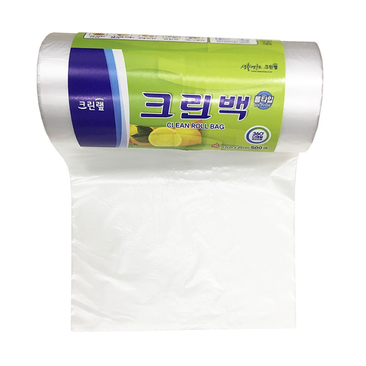 Cuộn 500 Túi đựng thực phẩm size to 25cmx35cm tự phân hủy - Nhập khẩu Hàn Quốc